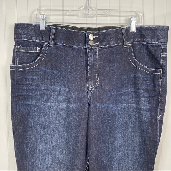 Lane Bryant Skinny Raw Hem Jeans 18 Short - Picture 3 of 5